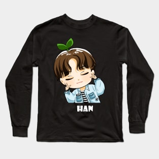 STRAY KIDS HAN CHIBI Long Sleeve T-Shirt